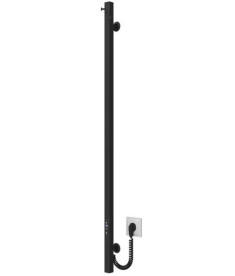 Електрична сушарка для рушників Deffi Holly 30x1200 JD04 нержавіюча сталь чорний C.MB.120.30.E.B.U.2