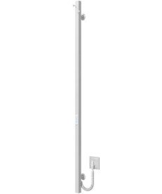 Электрический полотенцесушитель Deffi Holly 30x1300 WD04 нержавеющая сталь белый C.MB.130.30.E.W.U.4