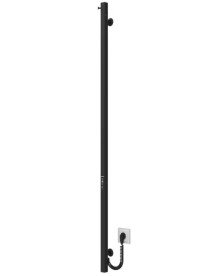 Электрический полотенцесушитель Deffi Holly 30x1500 JD04 нержавеющая сталь черный C.MB.150.30.E.B.U.2