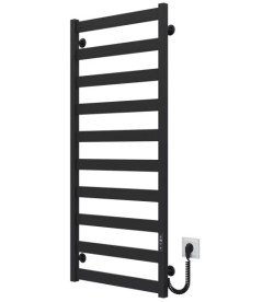 Електрична сушарка для рушників Deffi Harmony П10 400х1200 праве підключення JD04 чорний B.HR.120.40.10.E.B.R.2