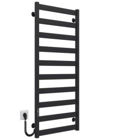 Электрический полотенцесушитель Deffi Harmony П10 450х1200 левое подключение JD04 черный B.HR.120.45.10.E.B.L.2