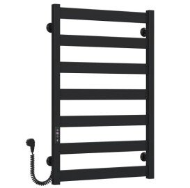 Электрический полотенцесушитель Deffi Harmony П7 500х800 левое подключение JD04 черный B.HR.80.50.7.E.B.L.2