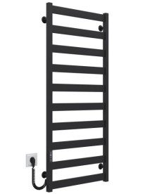 Электрический полотенцесушитель Deffi Harmony П10 500х1200 левое подключение JD04 черный B.HR.120.50.10.E.B.L.2