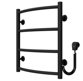 Електричний сушка для рушників Deffi Класик П4 400х500 праве підключення чорний C.DK.50.40.4.E.B.R.5