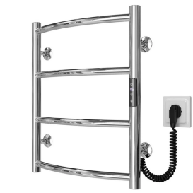 Електрична сушарка для рушників Deffi Класик П4 400х500 праве підключення JD03 хром C.DK.50.40.4.E.C.R.1