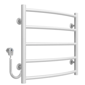 Електрична сушарка для рушників Deffi Класик П5 500х500 ліве підключення білий C.DK.50.50.5.E.W.L.5