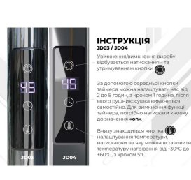 Электрический полотенцесушитель Deffi Классик П17 500х1800 правое подключение JD03 черный C.DK.180.50.17.E.B.R.1