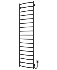 Электрический полотенцесушитель Deffi Классик П17 500х1800 правое подключение JD03 черный C.DK.180.50.17.E.B.R.1