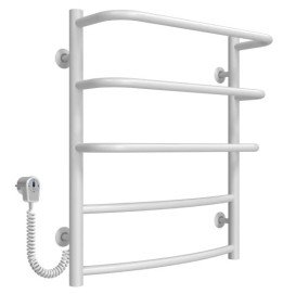 Електричний сушарка для рушників Deffi Каскад Дуга П5 400х600 ліве підключення білий C.KD.60.40.5.E.W.L.5