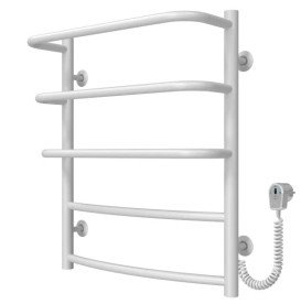 Электрический полотенцесушитель Deffi Каскад Дуга П5 400х600 правое подключение белый C.KD.60.40.5.E.W.R.5