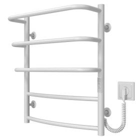 Електричний сушарка для рушників Deffi Каскад Дуга П5 400х600 праве підключення WD03 білий C.KD.60.40.5.E.W.R.3