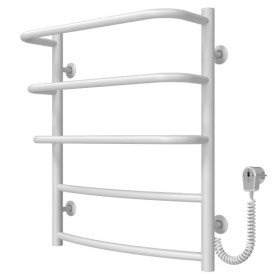 Электрический полотенцесушитель Deffi Каскад Дуга П5 500х600 правое подключение белый C.KD.60.50.5.E.W.R.5