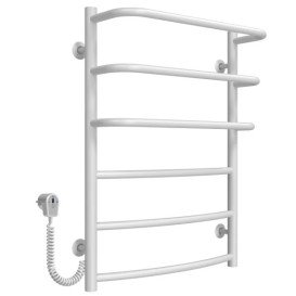 Електричний сушарка для рушників Deffi Каскад Дуга П6 500х700 ліве підключення білий C.KD.70.50.6.E.W.L.5