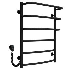 Электрический полотенцесушитель Deffi Каскад Дуга П6 500х700 левое подключение черный C.KD.70.50.6.E.B.L.5