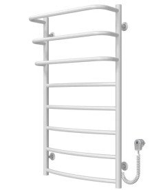 Электрический полотенцесушитель Deffi Каскад Дуга П8 500х900 правое подключение белый C.KD.90.50.8.E.W.R.5