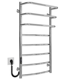 Электрический полотенцесушитель Deffi Каскад Дуга П8 500х900 левое подключение JD03 хром C.KD.90.50.8.E.C.L.1