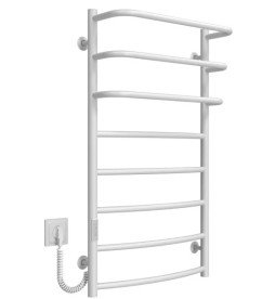 Электрический полотенцесушитель Deffi Каскад Дуга П8 500х900 левое подключение WD03 белый C.KD.90.50.8.E.W.L.3