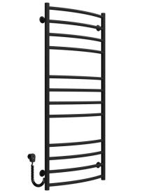 Електрична сушарка для рушників Deffi Класик Еліт П12 400х1200 ліве підключення чорний C.KE.120.40.12.E.B.L.5