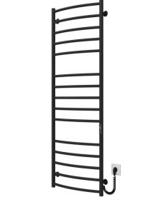 Електрична сушарка для рушників Deffi Класик Еліт П15 400х1500 праве підключення JD03 чорний C.KE.150.40.15.E.B.R.1