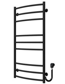 Электрический полотенцесушитель Deffi Классик Элит П9 500х1000 правое подключение черный C.KE.100.50.9.E.B.R.5