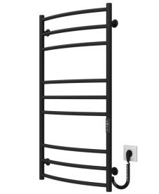 Электрический полотенцесушитель Deffi Классик Элит П9 500х1000 правое подключение JD03 черный C.KE.100.50.9.E.B.R.1
