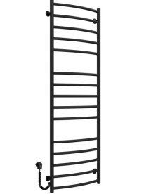 Електрична сушарка для рушників Deffi Класик Еліт П15 500х1500 ліве підключення чорний C.KE.150.50.15.E.B.L.5