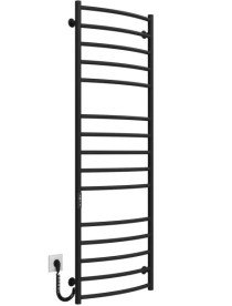 Електрична сушарка для рушників Deffi Класик Еліт П15 500х1500 ліве підключення JD03 чорний C.KE.150.50.15.E.B.L.1