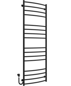 Электрический полотенцесушитель Deffi Классик Элит П16 600х1700 левое подключение черный C.KE.170.60.15.E.B.L.5