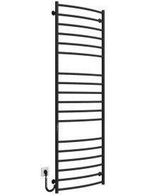 Электрический полотенцесушитель Deffi Классик Элит П18 600х1800 левое подключение JD03 черный C.KE.180.60.18.E.B.L.1