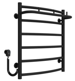 Електрична сушарка для рушників Deffi Класик N П6 500х600 ліве підключення чорний C.KN.60.50.6.E.B.L.5