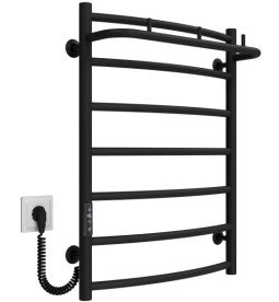 Электрический полотенцесушитель Deffi Классик N П7 500х700 левое подключение JD03 черный C.KN.70.50.7.E.B.L.1