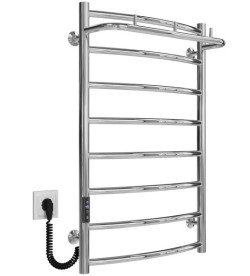 Електрична сушарка для рушників Deffi Класик N П8 500х800 ліве підключення JD03 хром C.KN.80.50.8.E.C.L.1