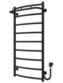 Електрична сушарка для рушників Deffi Класик N П9 500х1000 праве підключення чорний C.KN.100.50.9.E.B.R.5