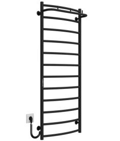 Электрический полотенцесушитель Deffi Классик N П12 500х1300 левое подключение JD03 черный C.KN.130.50.12.E.B.L.1