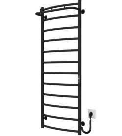 Електрична сушарка для рушників Deffi Класик N П12 500х1300 праве підключення JD03 чорний C.KN.130.50.12.E.B.R.1