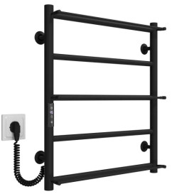 Электрический полотенцесушитель Deffi Ladder П5 500х600 левое подключение JD03 черный C.LK.60.50.5.E.B.L.1