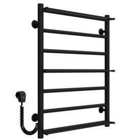 Электрический полотенцесушитель Deffi Ladder П7 500х700 левое подключение черный C.LK.70.50.7.E.B.R.5