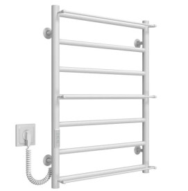 Електрична сушарка для рушників Deffi Ladder П7 500х700 ліве підключення WD03 білий C.LK.70.50.7.E.W.L.3