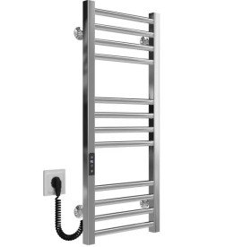 Электрический полотенцесушитель Deffi Lima П12 300х800 левое подключение JD04 хром A.LI.80.30.12.E.C.L.2