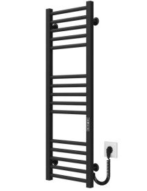 Електрична сушарка для рушників Deffi Lima П15 300х1000 праве підключення JD04 чорний A.LI.100.30.15.E.B.R.2