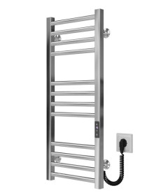 Электрический полотенцесушитель Deffi Lima П12 400х800 правое подключение JD04 хром A.LI.80.40.12.E.C.R.2