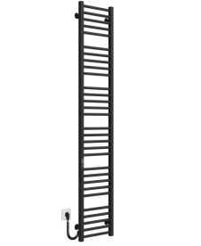 Електрична сушарка для рушників Deffi Lima П30 400х1800 ліве підключення JD04 чорний A.LI.180.40.30.E.B.L.2