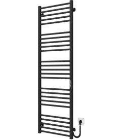 Електрична сушарка для рушників Deffi Lima П25 500х1600 праве підключення JD04 чорний A.LI.160.50.25.E.B.R.2