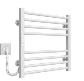 Электрический полотенцесушитель Deffi Lima П8 600х500 левое подключение WD04 белый A.LI.50.60.8.E.W.L.4