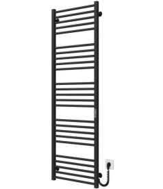 Электрический полотенцесушитель Deffi Lima П25 600х1600 правое подключение JD04 черный A.LI.160.60.25.E.B.R.2