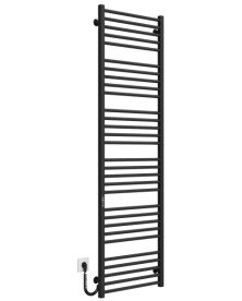 Электрический полотенцесушитель Deffi Lima П30 600х1800 левое подключение JD04 черный A.LI.180.60.30.E.B.L.2