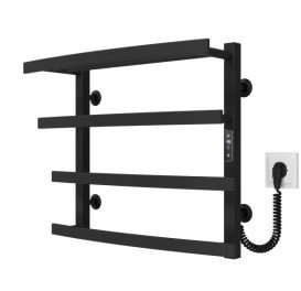 Электрический полотенцесушитель Deffi Lotos П4 400х500 правое подключение JD04 черный A.LO.50.40.4.E.B.R.2