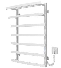 Электрический полотенцесушитель Deffi Lotos П7 400х800 правое подключение WD04 белый A.LO.80.40.7.E.W.R.4