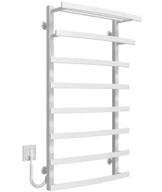 Электрический полотенцесушитель Deffi Lotos П8 400х1000 левое подключение WD04 белый A.LO.100.40.8.E.W.L.4
