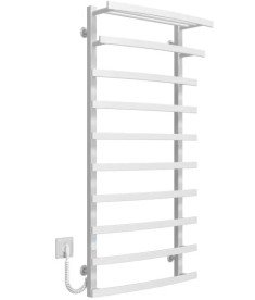 Электрический полотенцесушитель Deffi Lotos П10 400х1200 левое подключение WD04 белый A.LO.120.40.10.E.W.L.4